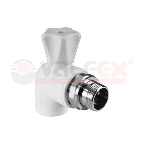 ППР Кран шаровый для радиатора угловой серый Valfex - d. 25x1/2