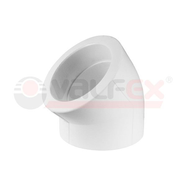 ППР Колено белое Valfex 45 гр. - d. 110