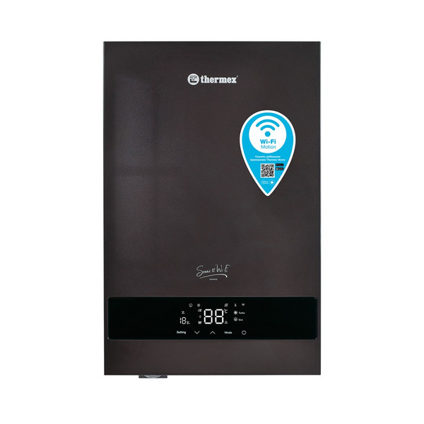 Электрический одноконтурный котел с ГВС THERMEX Sonne - 12 КВТ Wi-Fi (Grey)