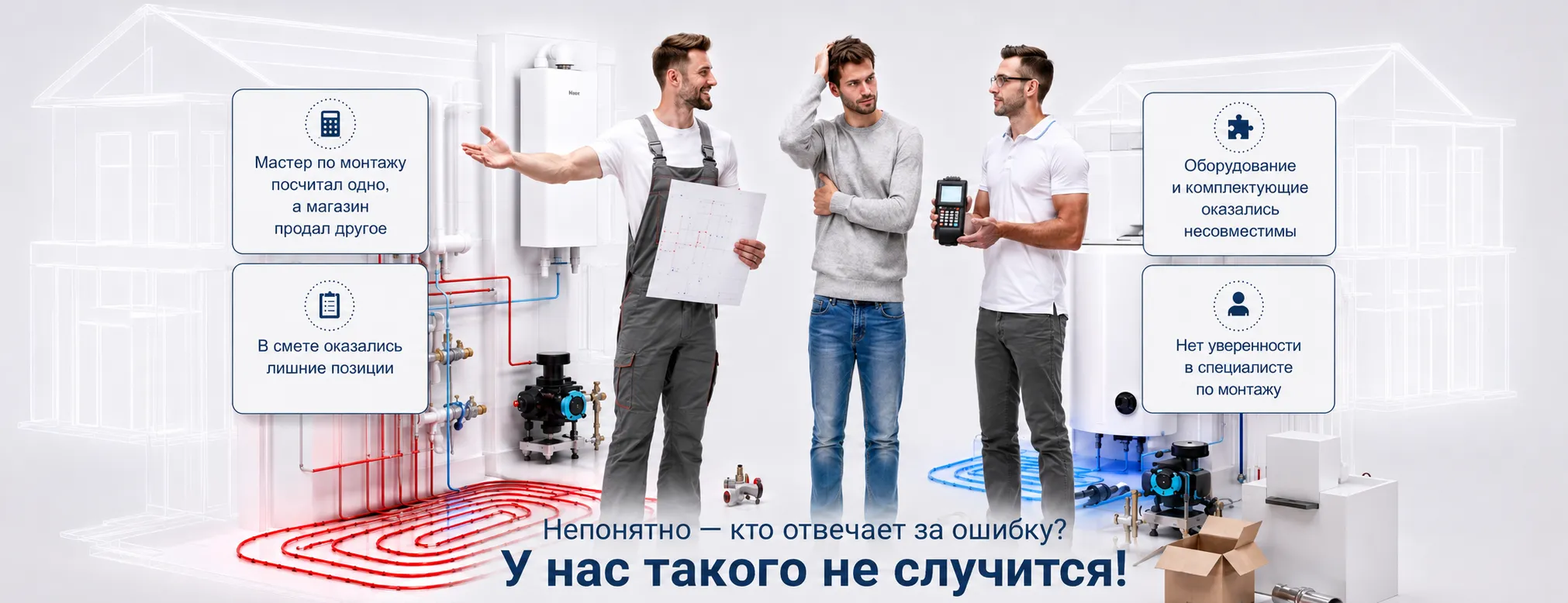 Частые проблемы при монтаже теплого пола и отопления